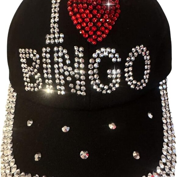 Accessories - Women’s Rhinestone Baseball Cap Distressed Denim Gift Accessory